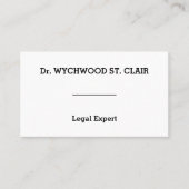 Visitekaartje voor bedrijven, basis en respect (Voorkant)