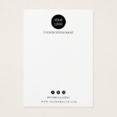 Visitekaartje voor beeldscherm oormerken (Achterkant)