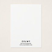 Visitekaartje voor beeldscherm oormerken (Achterkant)