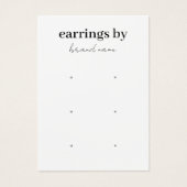 Visitekaartje voor beeldscherm oormerken (Voorkant)