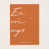 Visitekaartje voor beeldscherm oormerken (Voorkant)