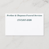 Visitekaartje voor begrafenisdiensten - C... - Gep (Achterkant)