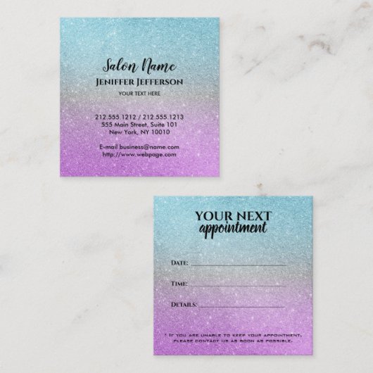 Visitekaartje voor benoeming (Voorkant / Achterkant)