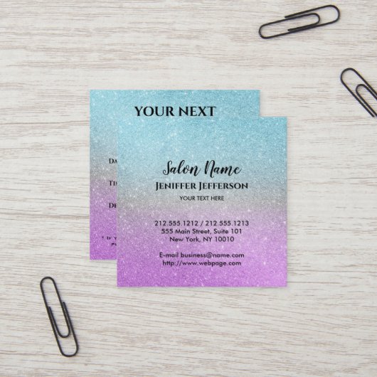 Visitekaartje voor benoeming (Voorkant / Achterkant in situ)