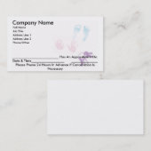 Visitekaartje voor benoeming afsprakenkaartje (Voorkant / Achterkant)