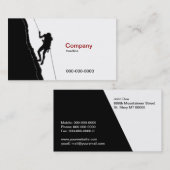 Visitekaartje voor bergbeklimmers (Voorkant / Achterkant)