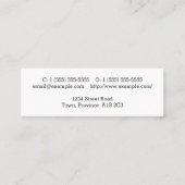 Visitekaartje voor beroepsprocureur (Achterkant)