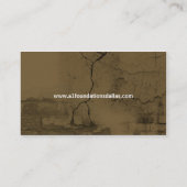 Visitekaartje voor betonstaal en gips (Achterkant)