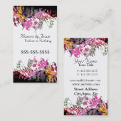 Visitekaartje voor betoverende bloemen (Voorkant / Achterkant)