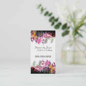 Visitekaartje voor betoverende bloemen (Staand voorkant)