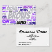 Visitekaartje voor bewerkbare beenstrips Sjabloon (Voorkant / Achterkant)