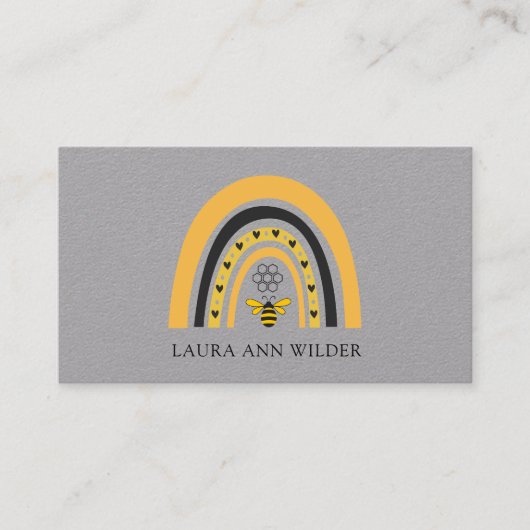 Visitekaartje voor bijenregenboog (Voorkant)