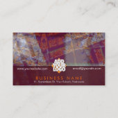 Visitekaartje voor binnenbekleding van textiel (Achterkant)