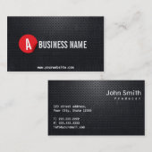 Visitekaartje voor Black Metal Red Label Producer (Voorkant / Achterkant)