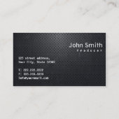 Visitekaartje voor Black Metal Red Label Producer (Achterkant)