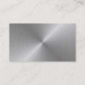 Visitekaartje voor blanco geborsteld metaal (Achterkant)