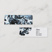 Visitekaartje voor blauwe en zwarte inkt (Voorkant / Achterkant)