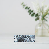 Visitekaartje voor blauwe en zwarte inkt (Staand voorkant)