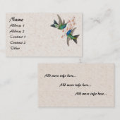 Visitekaartje voor blauwe vogelpest (Voorkant / Achterkant)