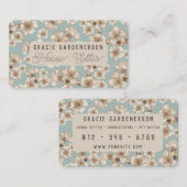 Visitekaartje voor bloesems huis (Voorkant / Achterkant)