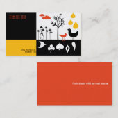 Visitekaartje voor blokkeerdruppels (Voorkant / Achterkant)