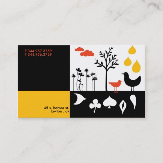 Visitekaartje voor blokkeerdruppels (Voorkant)