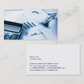 visitekaartje voor boekhouding en financiering (Voorkant / Achterkant)