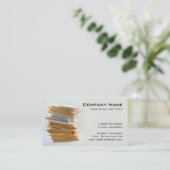 Visitekaartje voor boekhoudkundige diensten (Staand voorkant)