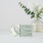 Visitekaartje voor boekhoudkundige diensten (Staand voorkant)