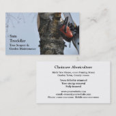 Visitekaartje voor boomchirurgie (Voorkant / Achterkant)