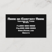 Visitekaartje voor borgtocht (Achterkant)