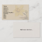  Visitekaartje voor botanische kunst (Voorkant / Achterkant)