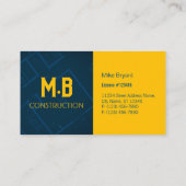 Visitekaartje voor bouw/aannemer (Achterkant)