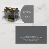 Visitekaartje voor bouw/architectuur (Voorkant / Achterkant)