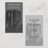 Visitekaartje voor bouw en bouw (Voorkant / Achterkant)