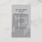 Visitekaartje voor bouw en bouw (Achterkant)