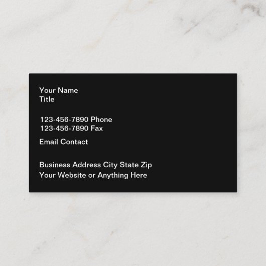 Visitekaartje voor bouwmachines (Achterkant)