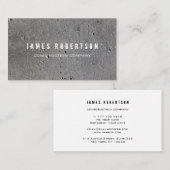 Visitekaartje voor bouwondernemingen. (Voorkant / Achterkant)