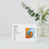 visitekaartje voor brand en water (Staand voorkant)