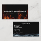 Visitekaartje voor brandbestrijding (Voorkant / Achterkant)