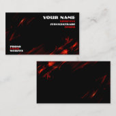 visitekaartje voor brandontwerp (Voorkant / Achterkant)