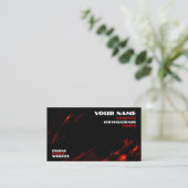 visitekaartje voor brandontwerp (Staand voorkant)