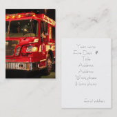 VISITEKAARTJE VOOR BRANDWEERLIEDEN (Voorkant / Achterkant)