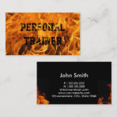 Visitekaartje voor brandweertrainer voor wolkafbra (Voorkant / Achterkant)