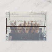 visitekaartje voor broodbakker uit ambachtslippers (Achterkant)