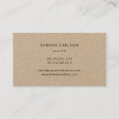 visitekaartje voor broodbakkerij in de rustige kra (Achterkant)