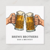 Visitekaartje voor brouwerij van balie (Voorkant)