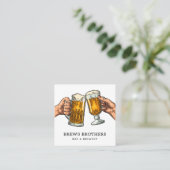 Visitekaartje voor brouwerij van balie (Staand voorkant)