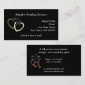 Visitekaartje voor bruiloft (Voorkant / Achterkant)
