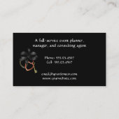 Visitekaartje voor bruiloft (Achterkant)